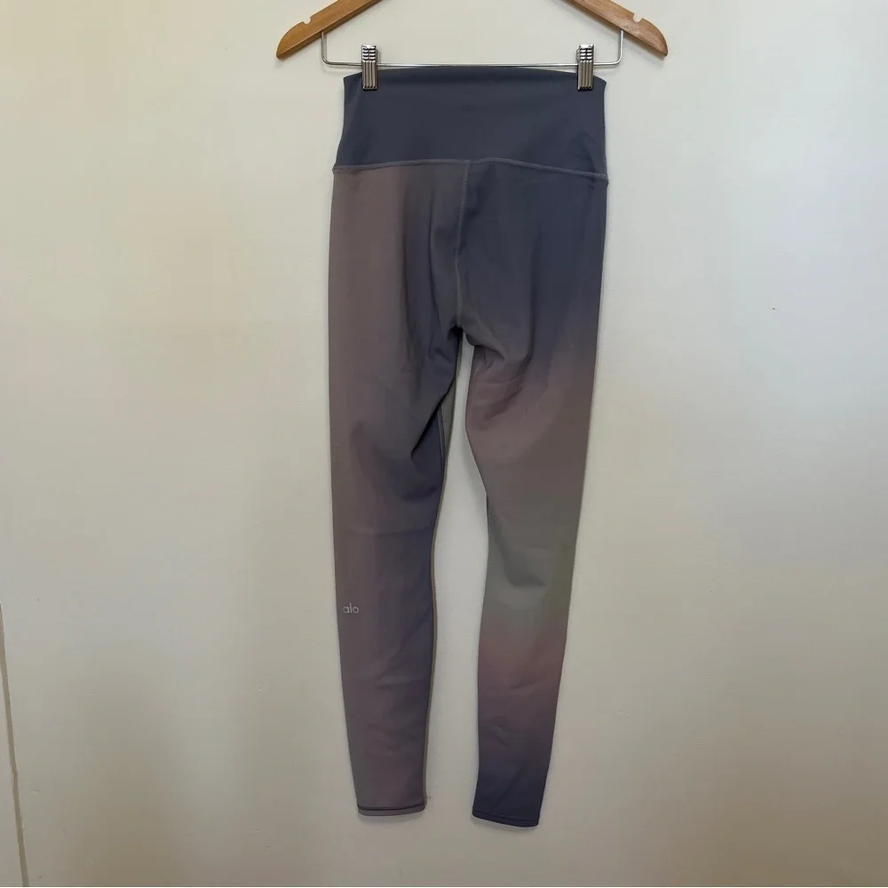 Alo Yoga Vapor High-Waist Gradient Dusk Legging in Sunrise Sky Size Small